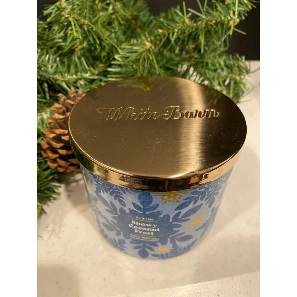 Bath & Body Works “Snowy Coconut Frost” New 3 Wick Candle